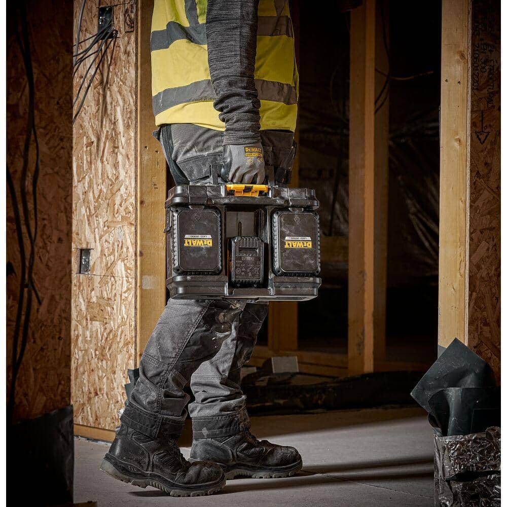 DEWALT Tough System 2.0 Flex Volt 20V/60V Lithium-Ion Cordless/Corded 4000 Lumen LED Adjustable Panel Work Light 8Ah Battery