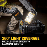 DEWALT Tough System 2.0 Flex Volt 20V/60V Lithium-Ion Cordless/Corded 4000 Lumen LED Adjustable Panel Work Light 8Ah Battery