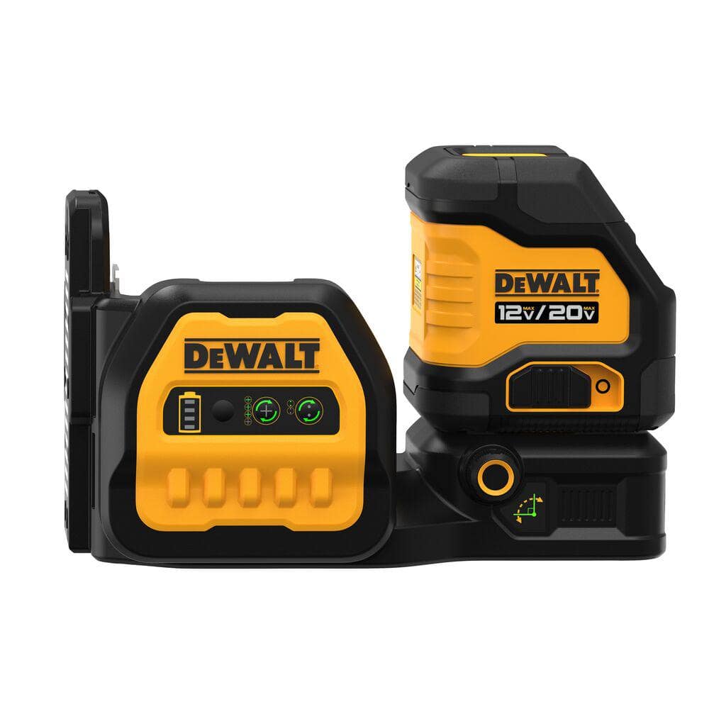 DEWALT 20V Max Lithium-Ion Cordless Green Cross-Line Laser Level Kit, (1) 2.0Ah Battery, Charger, and TSTAK Case