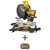 DEWALT Flexvolt 60V 12" Cordless Sliding Miter Saw Kit with Battery and Charger