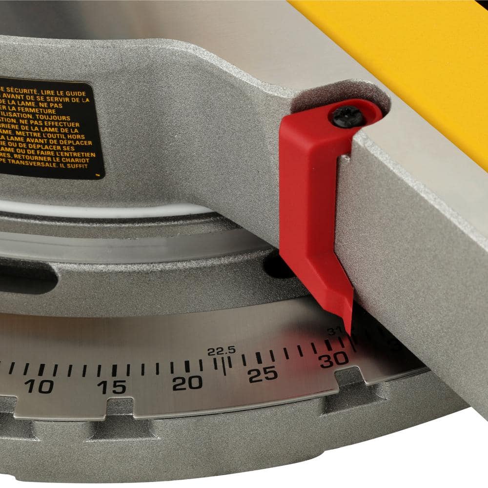 DEWALT 15 Amp Corded 12 in. Double Bevel Sliding Compound Miter Saw, Blade Wrench and Material Clamp