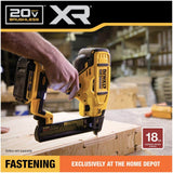 DEWALT 20V MAX XR Lithium-Ion Cordless 18-Gauge Narrow Crown Stapler (Tool Only)