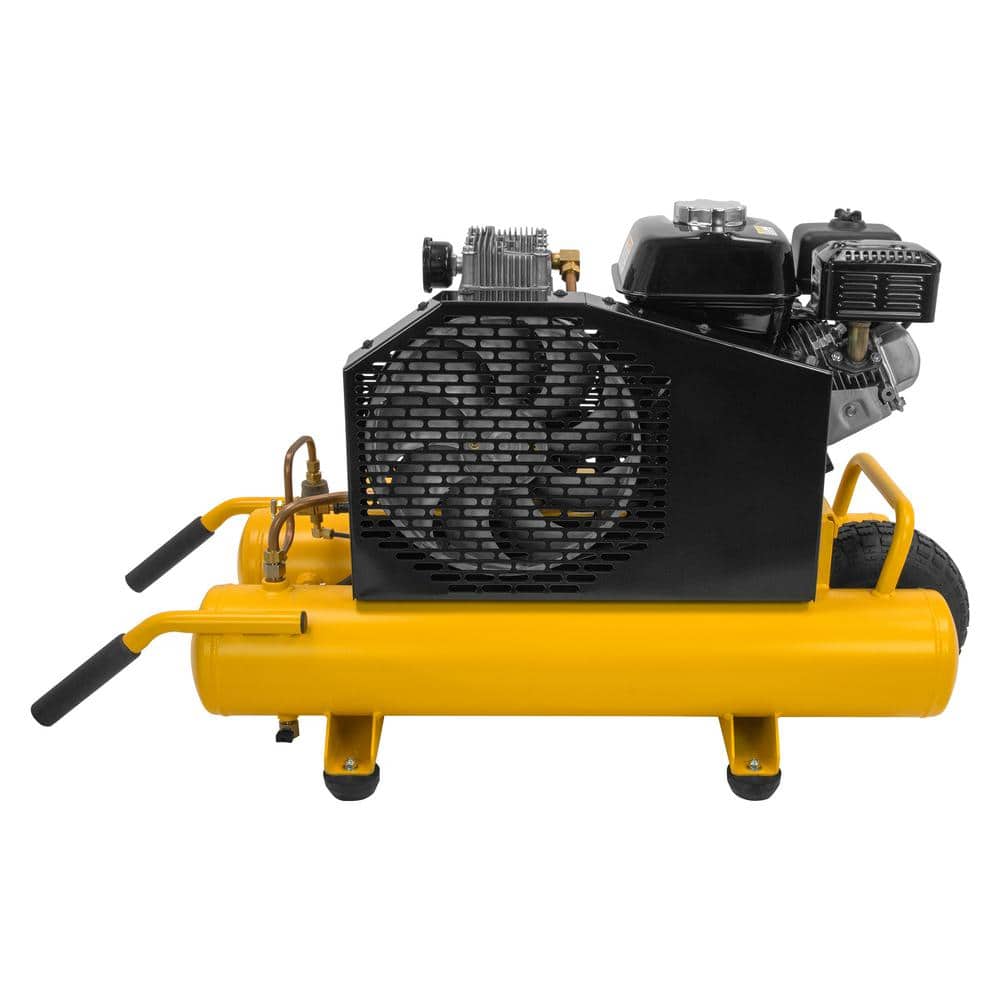 DEWALT 8 Gal. 175 PSI Honda GX160 Gas Powered Wheelbarrow Air Compressor