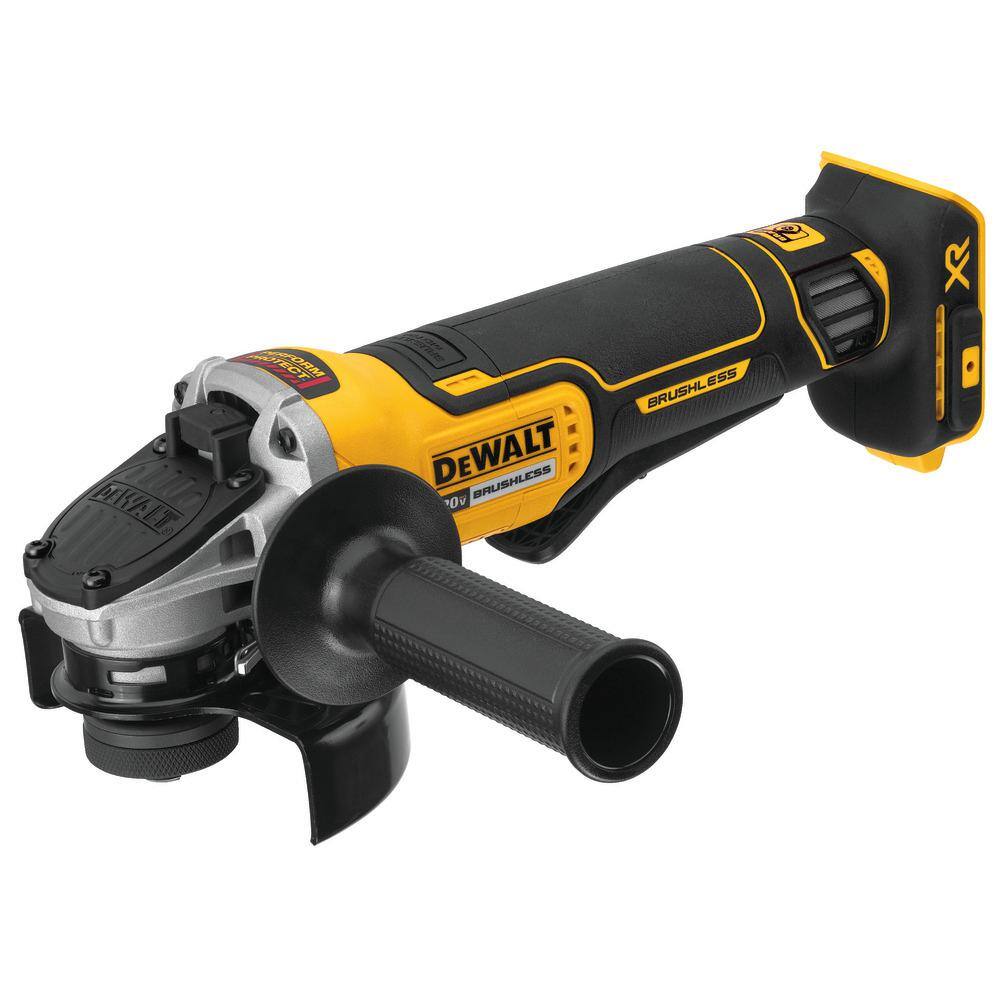 DEWALT 20V MAX XR Cordless Brushless Deep Cut Band Saw with 4-1/2 in. Grinder, (2) 5.0Ah Batteries, Charger & Bag
