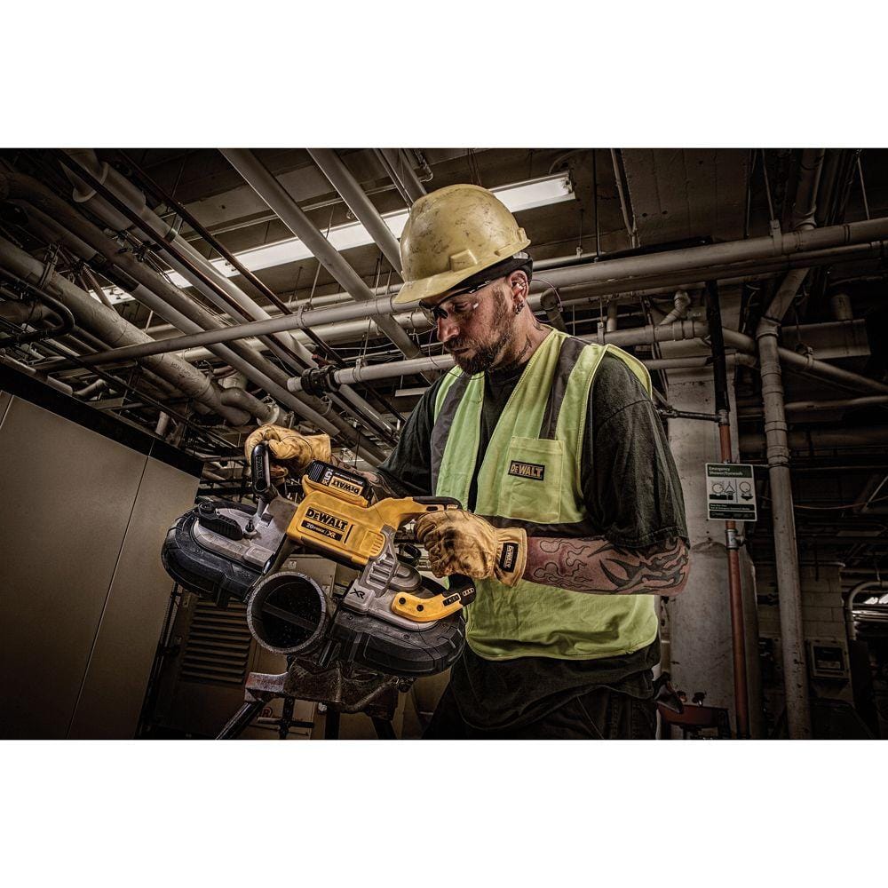 DEWALT 20-Volt MAX Li-Ion Brushless Cordless Deep Cut Band Saw (Tool-Only) with Bonus 4-1/2 in. Small Angle Grinder (Tool-Only)