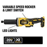 DEWALT 20V MAX XR Cordless Brushless Deep-Cut Band Saw with 1-1/2 in. Die Grinder, 5.0Ah Battery, Charger & Bag (Tools-Only)