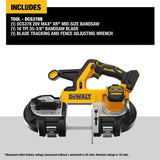 DEWALT 20-Volt MAX 3-3/8 in. Cordless Brushless Bandsaw (Tool-Only)
