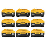 DEWALT 20V MAX XR Premium Lithium-Ion 6.0Ah Battery Pack (9-Pack)