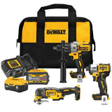 DEWALT 20V Lithium-Ion Cordless 3-Tool Combo Kit and 20V Circular Saw with FLEXVOLT 9 Ah and 20V 6 Ah Batteries and Charger