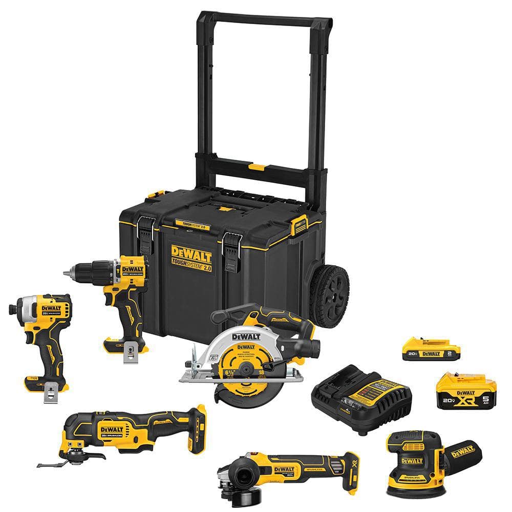 DEWALT 20-Volt MAX ToughSystem Lithium-Ion 6-Tool Cordless Combo Kit