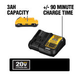 DEWALT 20V MAX XR Cordless Brushless Compact Reciprocating Saw with Battery and Charger
