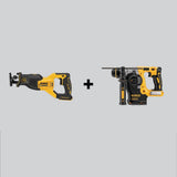 DEWALT 20V MAX XR Cordless Brushless Reciprocating Saw and Rotary Hammer (Tools-Only)