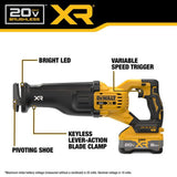 DEWALT 20V XR Cordless Reciprocating Saw Kit with 8.0 Ah Battery and Charger