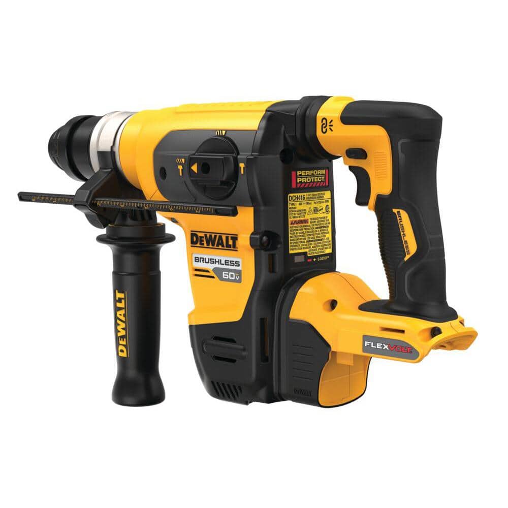 DEWALT Flexvolt 60V Max Cordless 1-1/4 in. SDS Plus Rotary Hammer with Flexvolt 20V/60V Max Lithium-Ion 9.0 Ah Battery