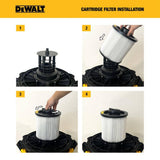 DEWALT 4 Gal. Standard Cartridge Filter for Wet/Dry Vacuum (DXVC4001)