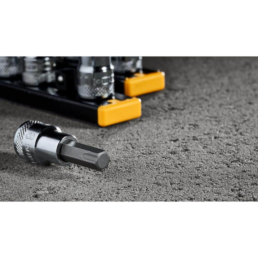 DEWALT 3/8 in. Drive SAE and Metric Hex Socket Set (12-Piece)