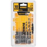 DEWALT Black and Gold Twist Drill Bit Set (10-Piece)