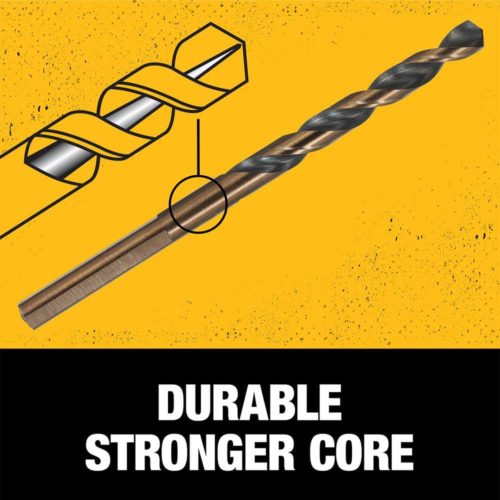 DEWALT Black and Gold Twist Drill Bit Set (10-Piece)