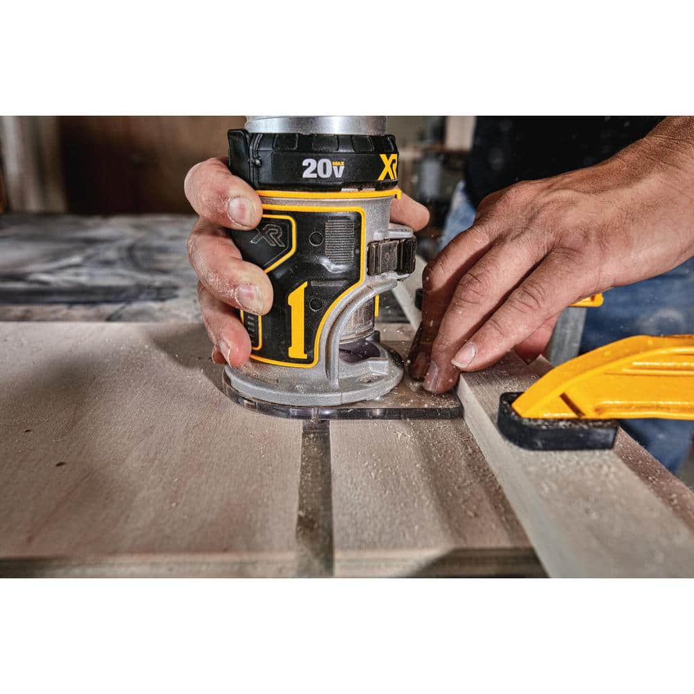 DEWALT 20V MAX XR Cordless Brushless Fixed Base Compact Router (Tool Only)