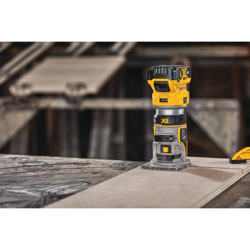 DEWALT 20V MAX XR Cordless Brushless Fixed Base Compact Router (Tool Only)
