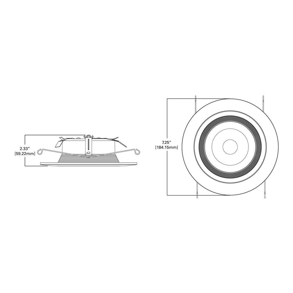 RL 5 in. and 6 in. White Wireless Smart Integrated LED Recessed Downlight Ceiling Fixture Selectable Color Temperature - Super Arbor