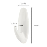 3 lb. 3 in. Plastic Medium Designer Hooks (2-Hooks, 4-Strips) - Super Arbor