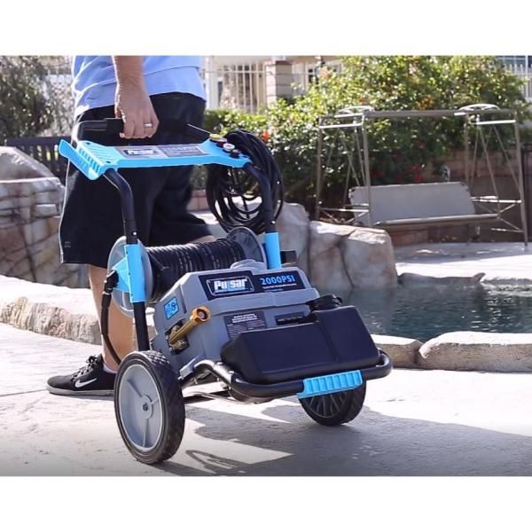 Pulsar 2,000 PSI, 1.6 GPM Electric Pressure Washer with Hose Reel and Built-in Soap Tank