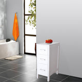 20 in. W x 12 in. D x 30 in. H Bathroom Vanity Cabinet Linen Cabinet with Three Drawers in White - Super Arbor