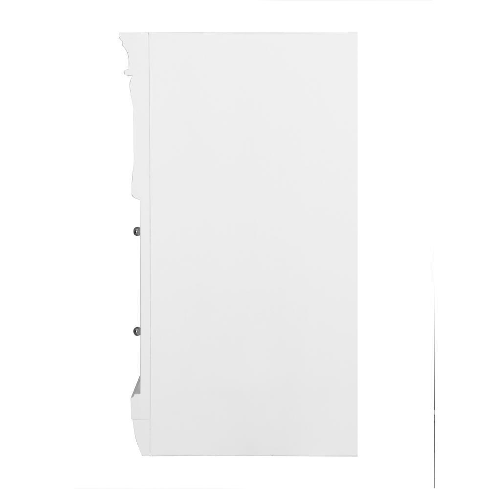 Naples 24 in. W Bath Vanity Cabinet Only in White with Right Hand Drawers - Super Arbor