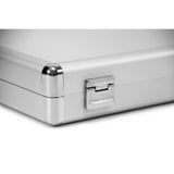 12.25 in. Smooth Aluminum Portfolio Case in Silver - Super Arbor