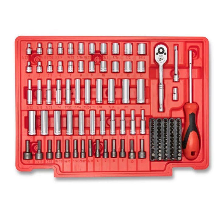 Crescent 1/4 in., 3/8 in., and 1/2 in. Drive SAE/Metric Mechanics Tool Set with 3-Drawer Storage Case (229-Piece)