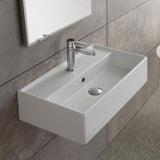 Nameeks Teorema Wall Mounted Bathroom Sink in White