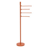 Allied Brass Floor Standing 49-in 4 Pivoting Swing Arm Towel Holder in Antique Bronze