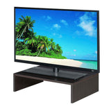 Designs2Go 23.75 in. W Espresso Particle Board Small TV/Monitor Riser - Super Arbor
