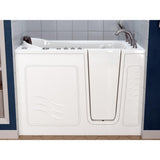 Safe Premier 52.3 in. x 60 in. x 30 in. Right Drain Walk-in Air and Whirlpool Bathtub in White - Super Arbor