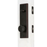 Elegance Single Cylinder Oil-Rubbed Bronze Woodward II Door Handleset with Impresa Knob - Super Arbor