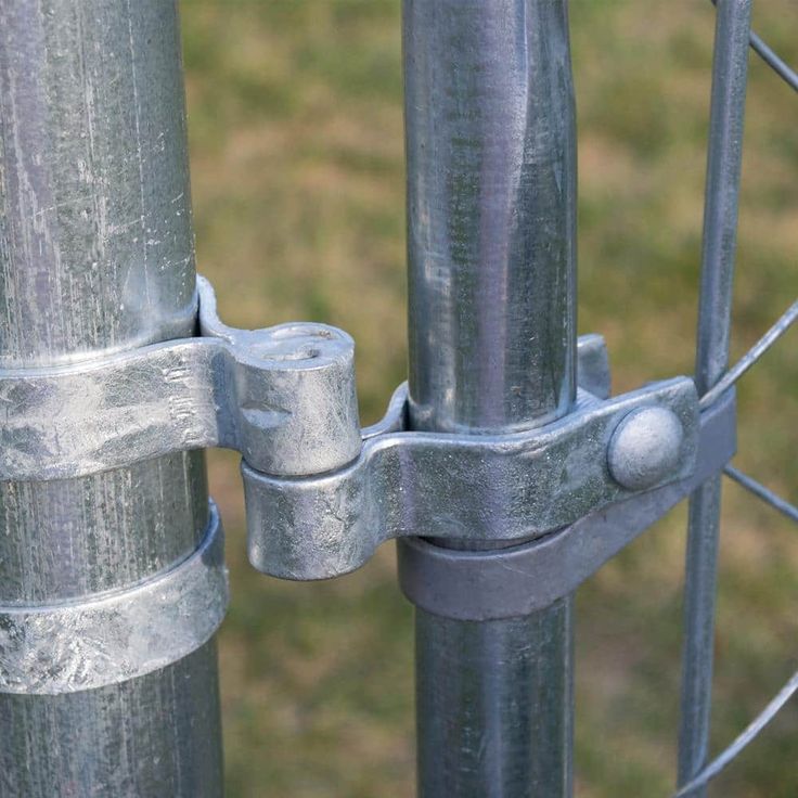 Everbilt Chain Link Fence 2-3/8 in. Galvanized Steel Post Hinge
