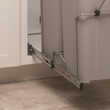 Simply Put 11-in x 22-in x 19-in 27-Quart Soft Close Double Pull Out Trash Can