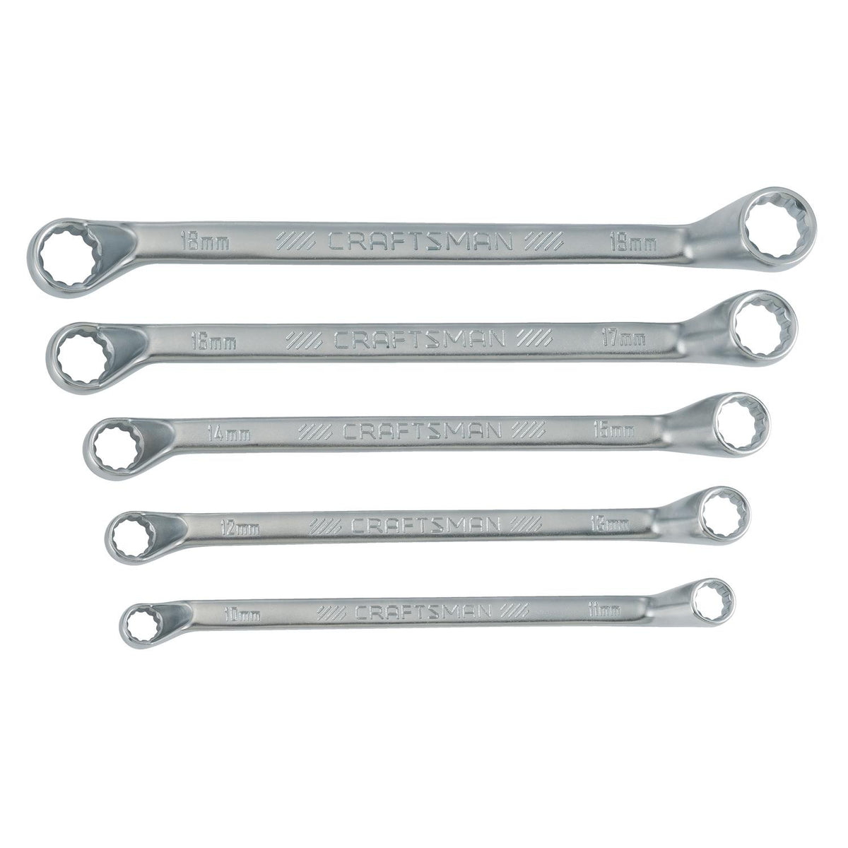 Craftsman 12 Point Metric Deep Offset Box Wrench Set, 5 pc