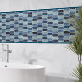 Boathouse Picket 10 in. x 12 in. x 8 mm Glass Mesh-Mounted Mosaic wall Tile ( 8.30 sq. ft. / case ) - Super Arbor