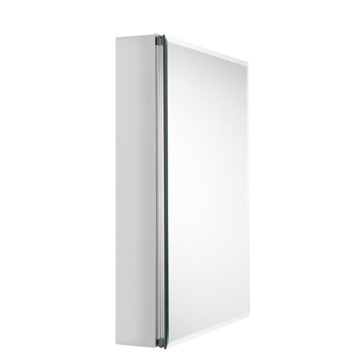 20 in. x 26 in. Recessed or Surface-Mount Bathroom Medicine Cabinet with Beveled Mirror in Silver
