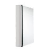 20 in. x 26 in. Recessed or Surface-Mount Bathroom Medicine Cabinet with Beveled Mirror in Silver