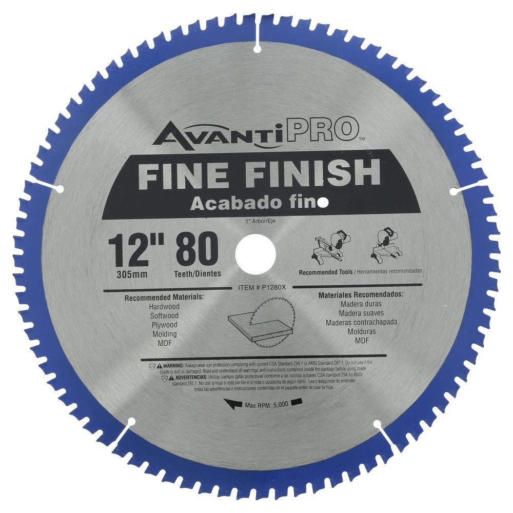 12 in. x 80-Teeth Fine Finish Saw Blade (2-Pack) - Super Arbor