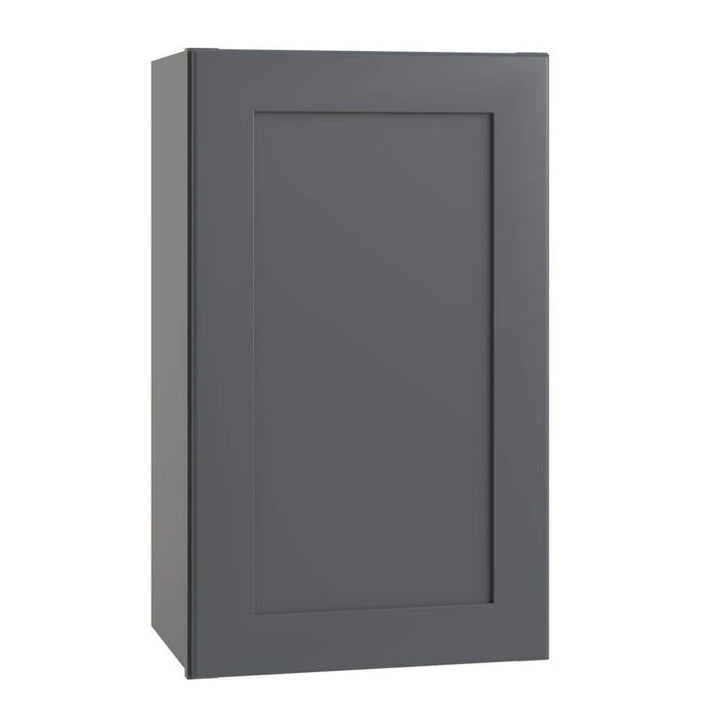 Home Decorators Collection Newport 18 in. W x 12 in. D x 30 in. H Assembled Plywood Wall Kitchen Cabinet in Deep Onyx with Soft Close