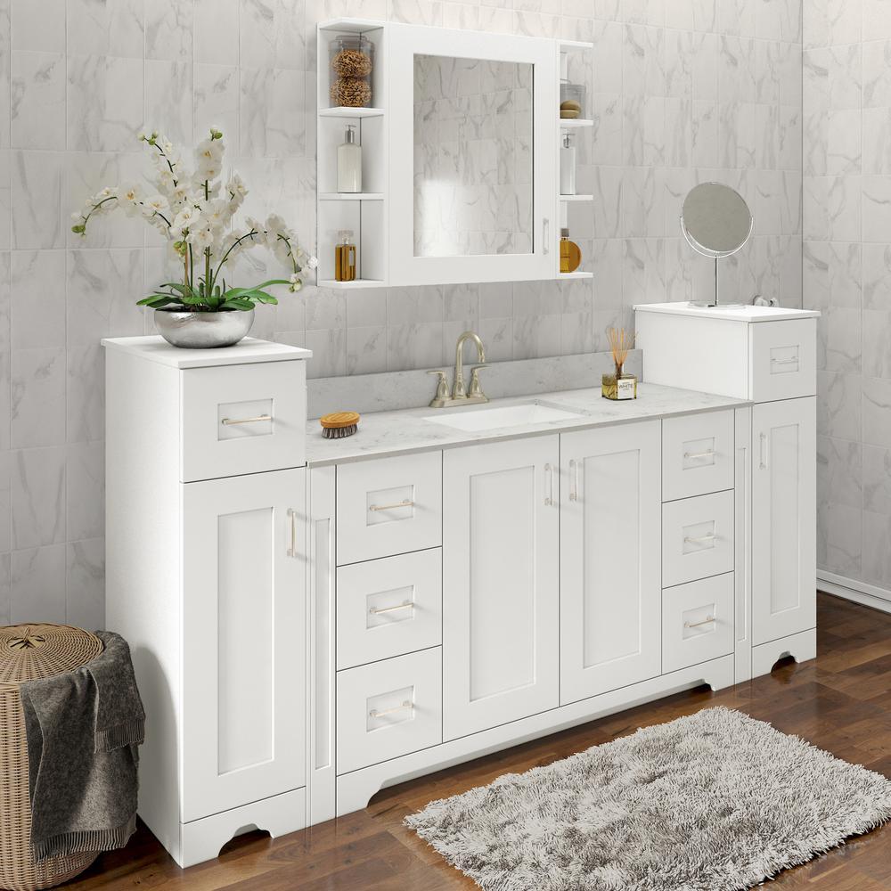 Hawthorne 6 in. W Open Shelf in Linen White - Super Arbor