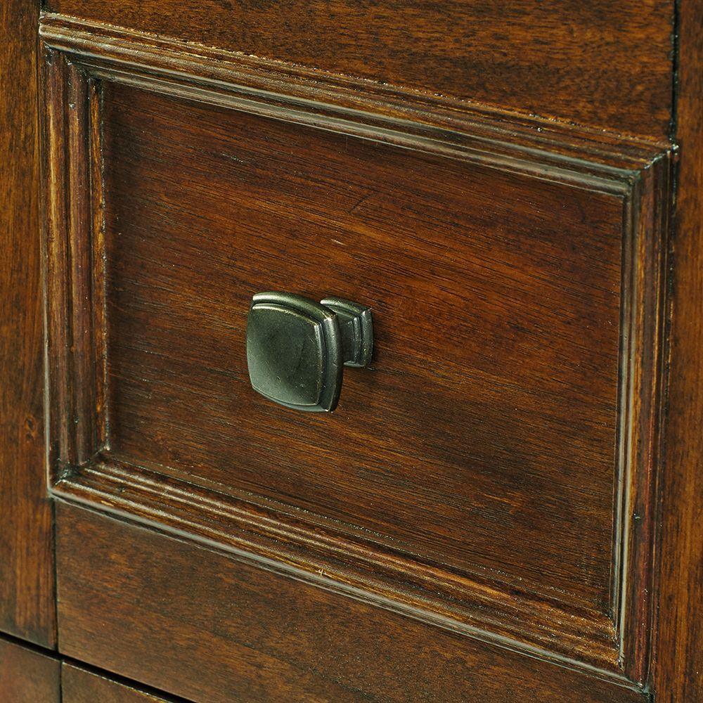 Creedmoor 36 in. W Bath Vanity Cabinet Only in Walnut with Right Hand Drawers - Super Arbor