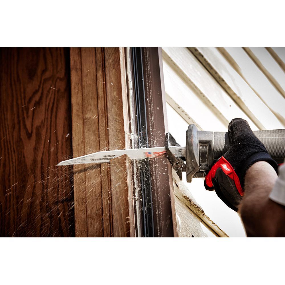 9 in. 7/11 Teeth per in. WRECKER Demolition Mutli-Material Cutting SAWZALL Reciprocating Saw Blades (5 Pack) - Super Arbor