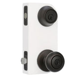 Cove Venetian Bronze Exterior Entry Door Knob and Single Cylinder Deadbolt Combo Pack - Super Arbor
