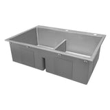 33 in. x 22 in. Double Bowl Drop-in 16-Gauge Stainless Steel Kitchen Sink