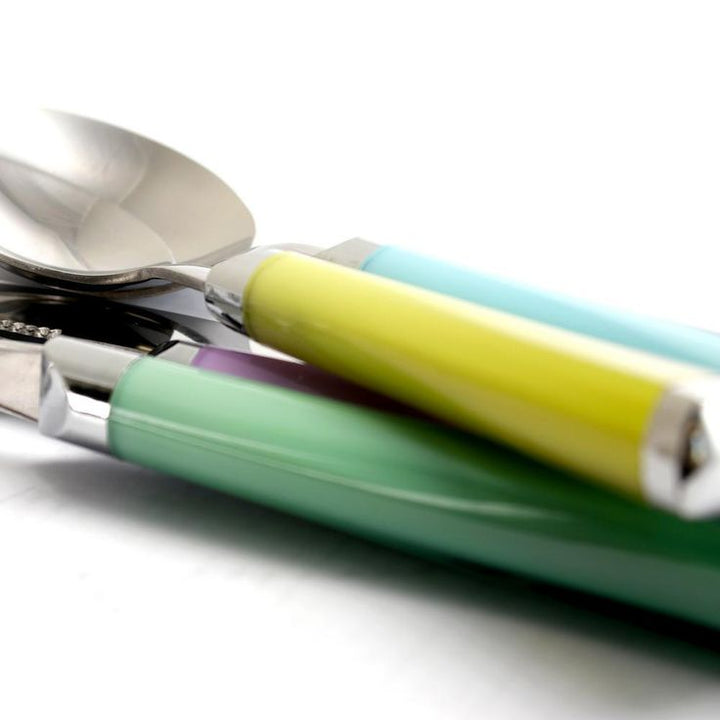 Pastel Extravaganza 20-Piece Assorted Colors Stainless Steel Flatware Set (Service for 4)